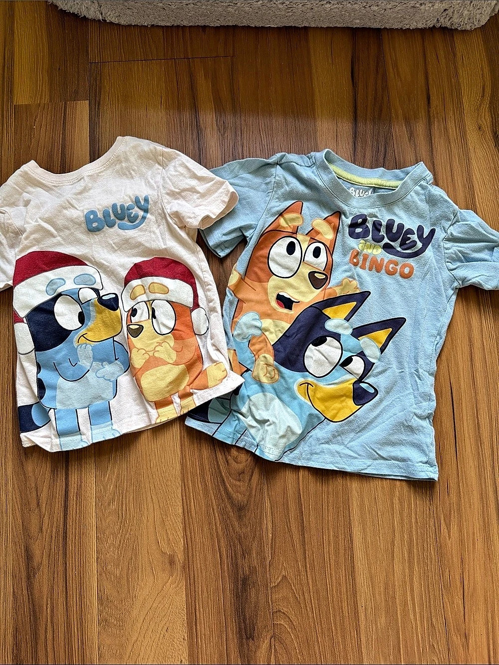 Kids Blue & White Graphic Tee Set